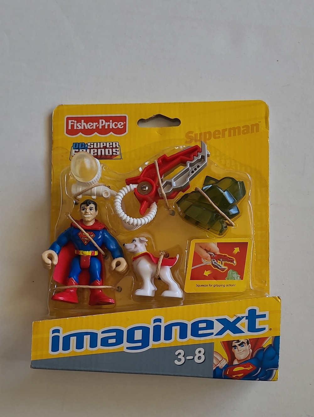 Imaginext Superman & Krypto DC Super Friends 2008 Action Figure Set New